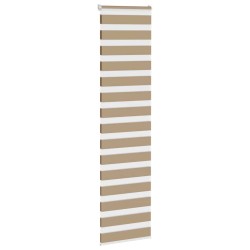 Store zèbre marron sable largeur du tissu 60,9 cm polyester 