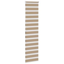 Store zèbre marron sable largeur du tissu 60,9 cm polyester 
