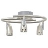 Projecteur de plafond 3 voies réglables nickel mat GU10 
