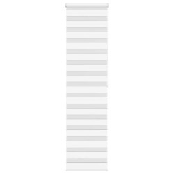 Store zèbre blanc 65x200 cm largeur du tissu 60,9 cm polyester 