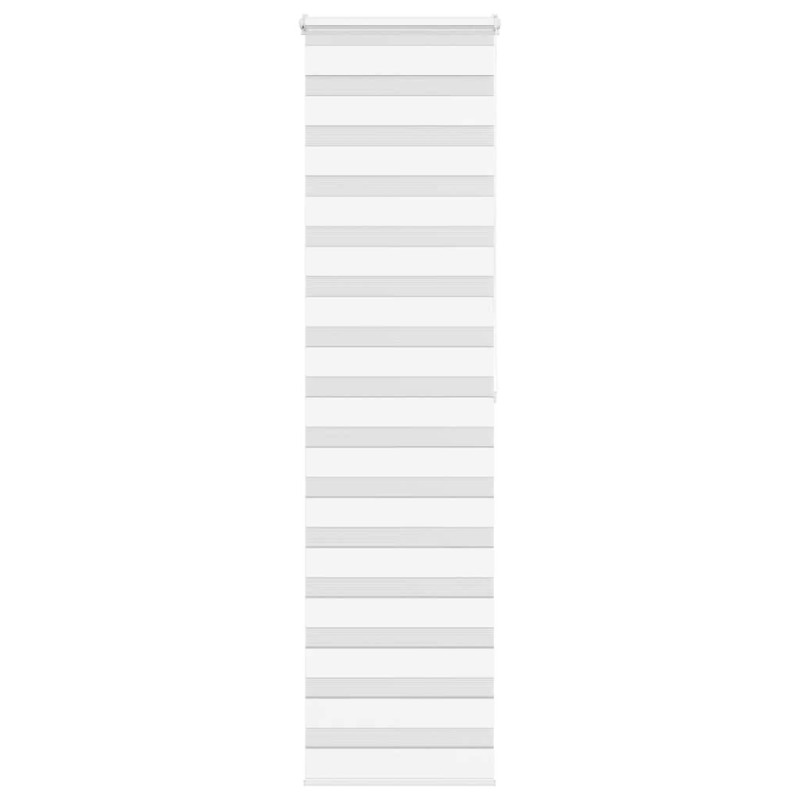 Store zèbre blanc 65x200 cm largeur du tissu 60,9 cm polyester 