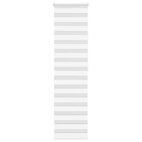 Store zèbre blanc 65x200 cm largeur du tissu 60,9 cm polyester 