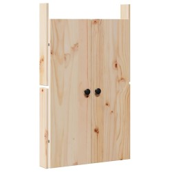 Portes de cuisine extérieure 2 pcs 50x9x82 cm Bois massif en pin 