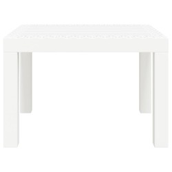 Table de jardin blanc 59x47x40 cm PP 