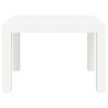 Table de jardin blanc 59x47x40 cm PP 