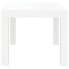 Table de jardin blanc 59x47x40 cm PP 