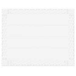 Table de jardin blanc 59x47x40 cm PP 