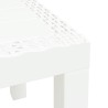 Table de jardin blanc 59x47x40 cm PP 