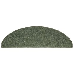 Tapis d'escalier autocollants 5 pièces 65 x 21 x 4 cm Vert Demi-rond Grand 