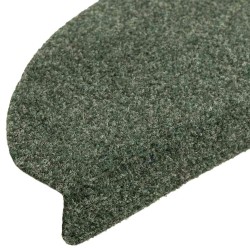 Tapis d'escalier autocollants 5 pièces 65 x 21 x 4 cm Vert Demi-rond Grand 