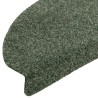 Tapis d'escalier autocollants 5 pièces 65 x 21 x 4 cm Vert Demi-rond Grand 