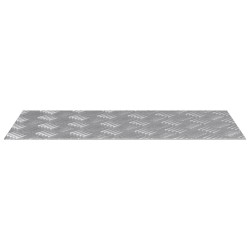 Plaques d'Aluminium à Motif Tissé 2 pcs Antidérapantes 60 x 30 cm 