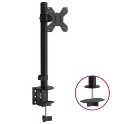 Support de moniteur noir acier VESA 75/100 mm 