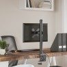 Support de moniteur noir acier VESA 75/100 mm 