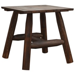 Table d'appoint 49x49x50 cm bois massif d'épicéa  