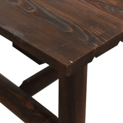 Table d'appoint 49x49x50 cm bois massif d'épicéa  