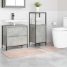 Set de 2 Tapis de Bain Crème en Polypropylène Antidérapant 