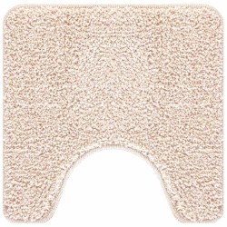 Set de 2 Tapis de Bain Crème en Polypropylène Antidérapant 