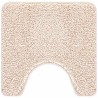 Set de 2 Tapis de Bain Crème en Polypropylène Antidérapant 