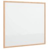 Tableau blanc magnétique avec cadre bois de pin massif 60x55 cm 
