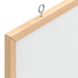 Tableau blanc magnétique avec cadre bois de pin massif 60x55 cm 