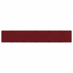 Panneaux muraux 12 pcs Rouge bordeaux 90x15 cm Tissu 1,62 m² 