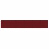 Panneaux muraux 12 pcs Rouge bordeaux 90x15 cm Tissu 1,62 m² 
