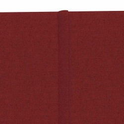 Panneaux muraux 12 pcs Rouge bordeaux 90x15 cm Tissu 1,62 m² 