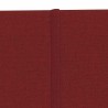 Panneaux muraux 12 pcs Rouge bordeaux 90x15 cm Tissu 1,62 m² 