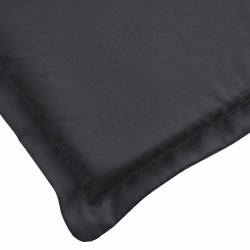 Coussin de chaise longue noir 180x60x4 cm tissu oxford 