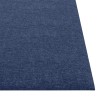 Panneaux muraux 12 pcs Bleu 30x30 cm Tissu 1,08 m² 