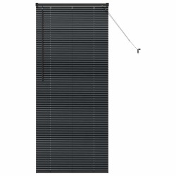 Store de Fenêtre avec des rideaux Autre Noir 80 x 175 cm Aluminium 