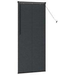 Store de Fenêtre avec des rideaux Autre Noir 80 x 175 cm Aluminium 
