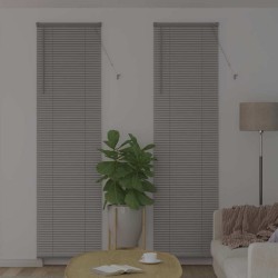 Store de Fenêtre avec des rideaux Autre Argenté 60 x 220 cm Aluminium 
