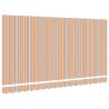 Tissu de remplacement pour auvent 4x2 m à rayures multicolores 