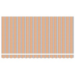 Tissu de remplacement pour auvent 4x2 m à rayures multicolores 