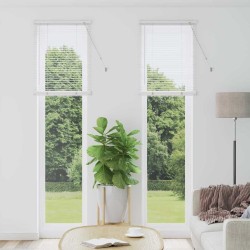 Store de Fenêtre avec des rideaux Autre Blanc 60 x 220 cm Aluminium 