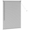 Store de Fenêtre avec des rideaux Argenté 80 x 130 cm Aluminium 