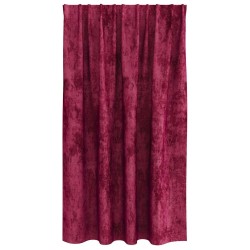 Rideaux en velours 2 pcs avec œillets, rouge vin, 140 x 140 cm 