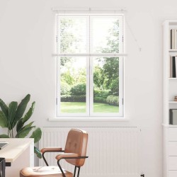 Store de Fenêtre avec des rideaux Autre Blanc 80 x 130 cm Aluminium 