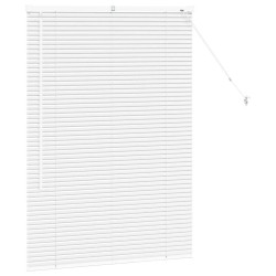 Store de Fenêtre avec des rideaux Autre Blanc 80 x 130 cm Aluminium 