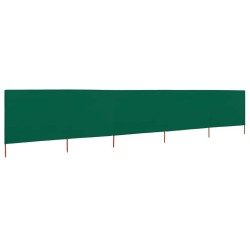 Paravent 5 panneaux Tissu 600 x 80 cm Vert 