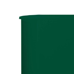 Paravent 5 panneaux Tissu 600 x 80 cm Vert 