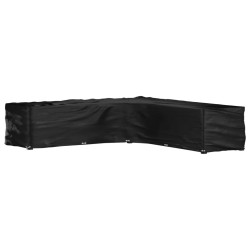 Housse de salon de jardin en forme de L 20 œillets 300x300x70cm 