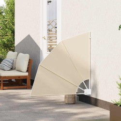 Écran de confidentialité pour balcon Beige 115 x 115 cm tissu 