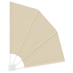 Écran de confidentialité pour balcon Beige 115 x 115 cm tissu 