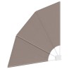 Écran de confidentialité pour balcon Taupe 115 x 115 cm tissu 
