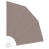 Écran de confidentialité pour balcon Taupe 115 x 115 cm tissu 