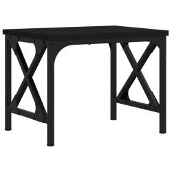Support d'imprimante noir 40x30x31 cm bois d'ingénierie 