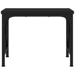 Support d'imprimante noir 40x30x31 cm bois d'ingénierie 
